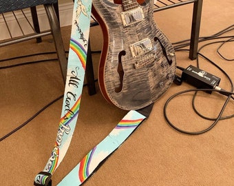 Custom Hand Painted Guitar Strap