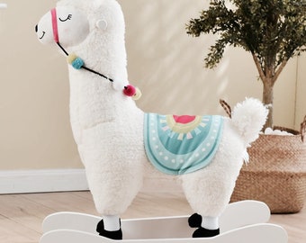 alpaca rocking horse