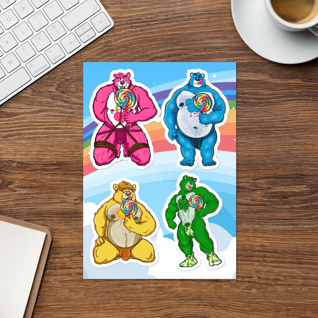 Lollipop Bears Sticker Sheet - Etsy