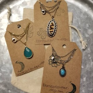 Gold and silver Pendant necklaces Layering necklaces Mixed metals Lightweight