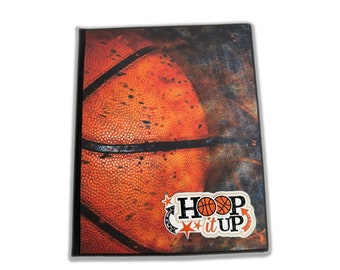 Hoop It Up Large Waterfall Folio Basketball Album | Just Add Your Photos, Everything Else Is Completed | Sports  Photo Memory Album