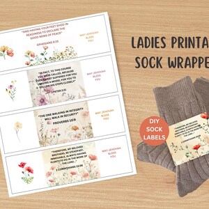 Sock Proverbs JW Ministry Printable Sock Labels | Pioneer Gifts | Digital Download ...
