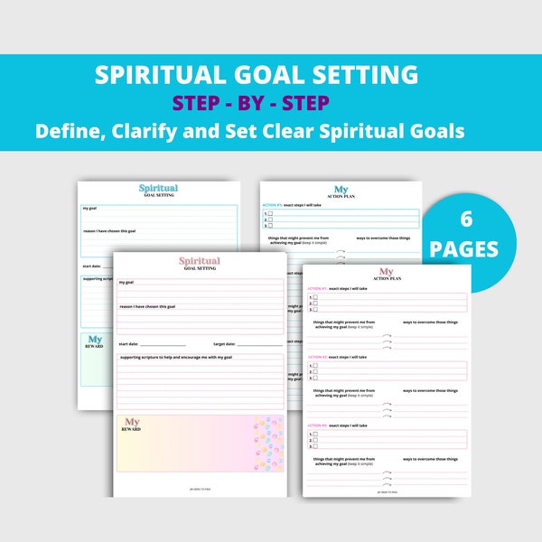 Goal Setting, Spiritual Goal Setting, Step-by-Step to Achieve Your Goals, Bible Student Goals, Personal Bible Study Goals, Ministry Goals