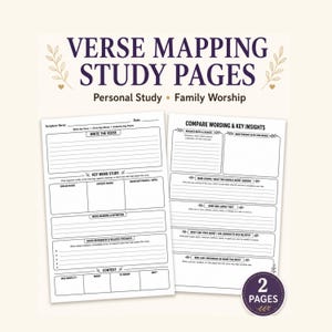 JW Bible Reading, Personal Study, Family Worship, Deep Scripture Study,  Verse Mapping, Scripture Study, PDF For Adults and Teens, Nice Gift