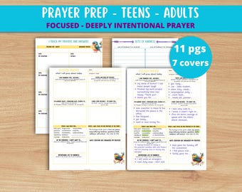 JW Prayer Journal - Prayer Prompts - Answered Prayers Tracker - Gratitude Journal - For Teens and Adults - ADHD Worksheets - Annotation App
