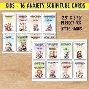 JW Kids Scripture Cards per ansia e paura - Versetti - Carte di incoraggiamento per bambini - Regali per assemblee e convegni per bambini