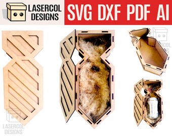 Download Laser Cut Tie Box Etsy