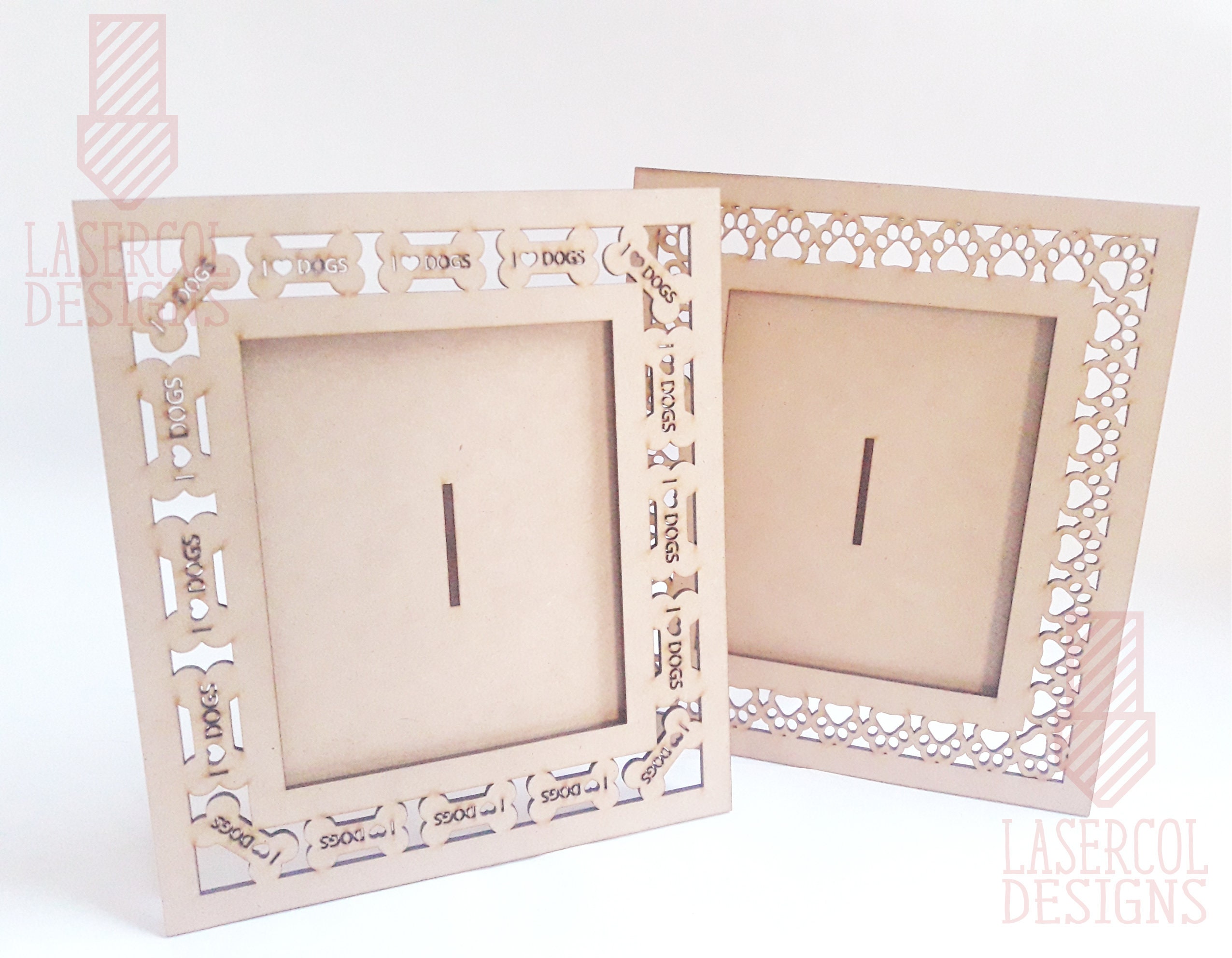Photo Frame Bundle eight Styles Laser Cut Files Etsy