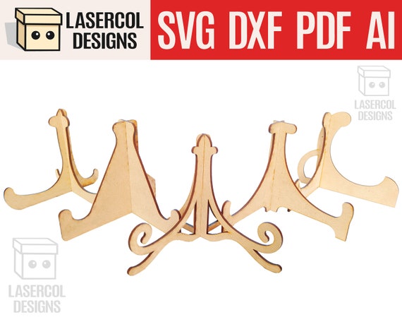 SVG Easel Stand SVG Picture Frame Stand Laser Cut Svg Dxf Files