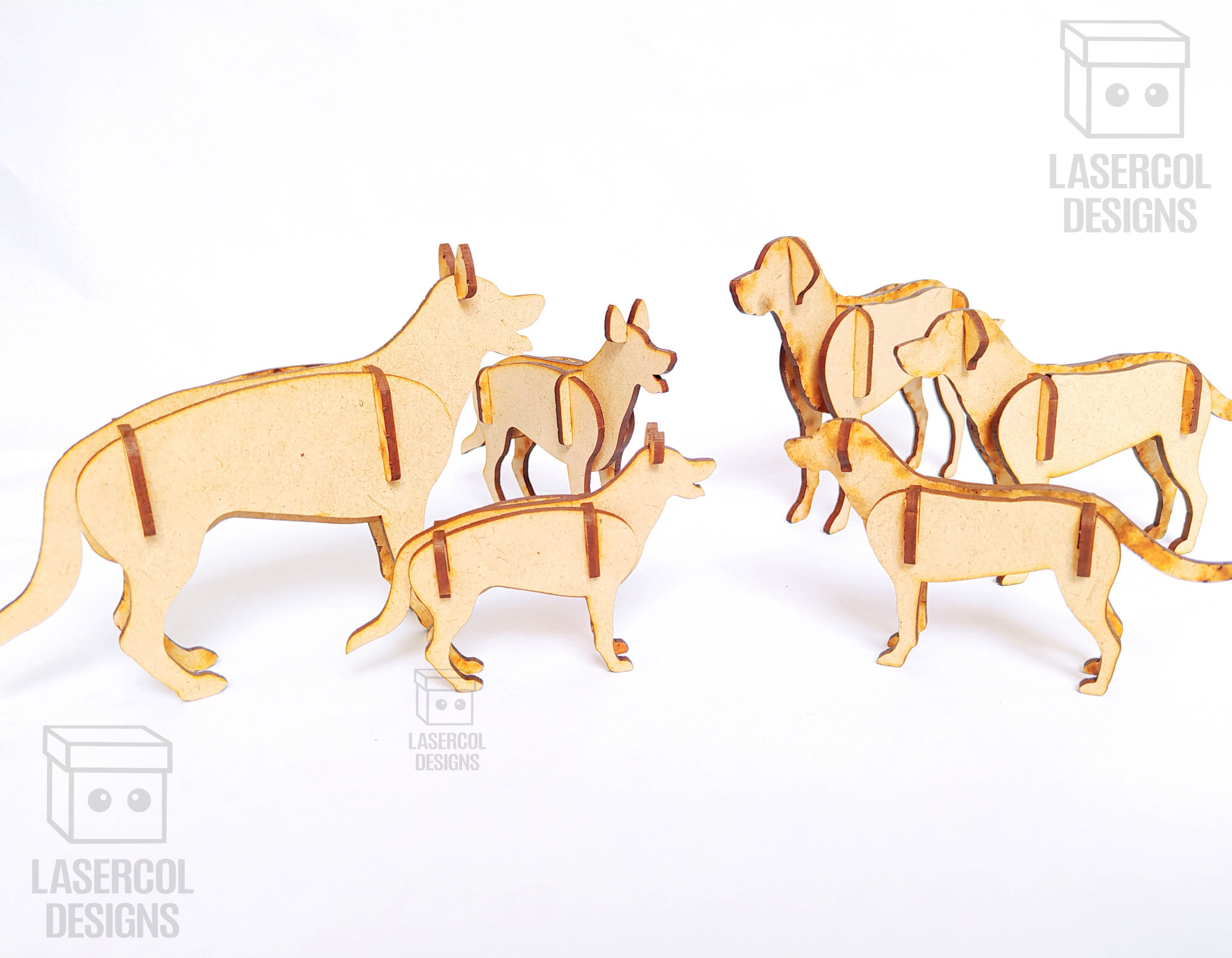 Rompecabezas 3d Puzzle 3 Tamaños Set 1 Archivos de Corte Etsy España