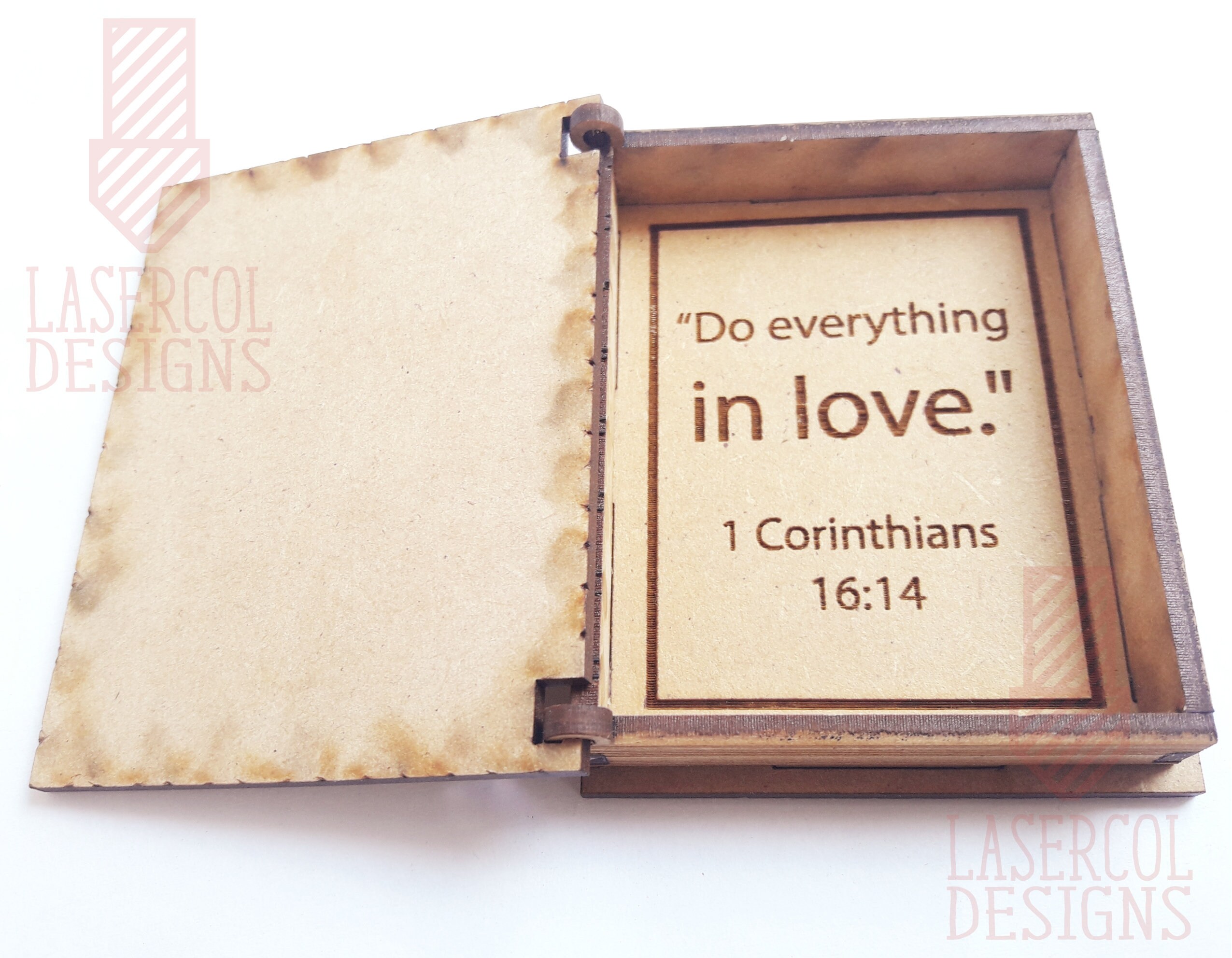 Bible Box With Stand Laser Cut Files Svgdxfpdfai Etsy