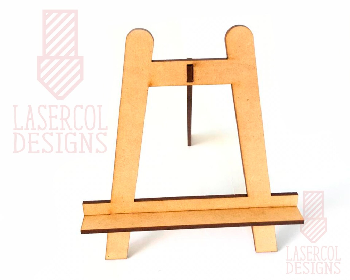 Mini Easel Stand Laser Cut Files SVGDXFPDFAi Instant Etsy