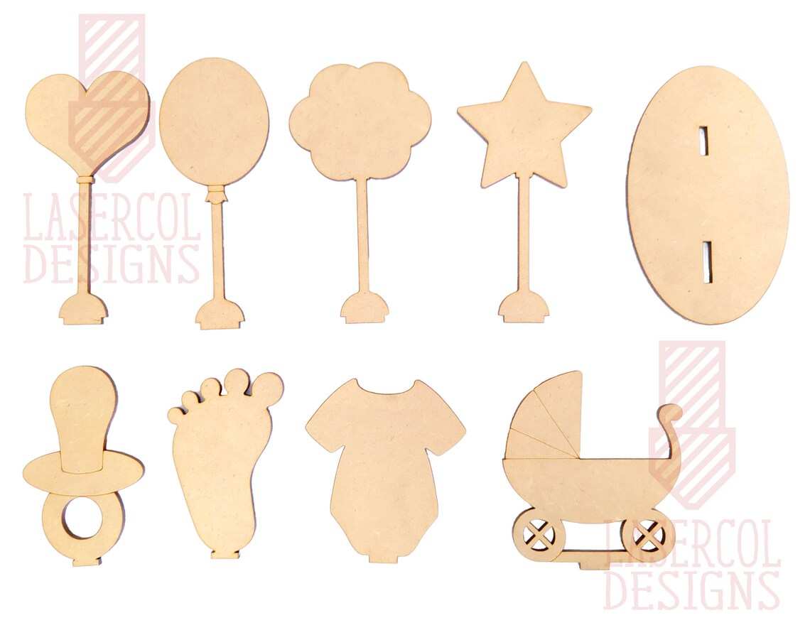 Baby Shower Gift Laser Cut Files SVGDXFPDFAi Glowforge - Etsy Nederland