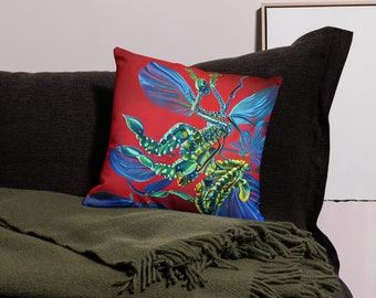 Dragon Fly Orchid Pillow Case