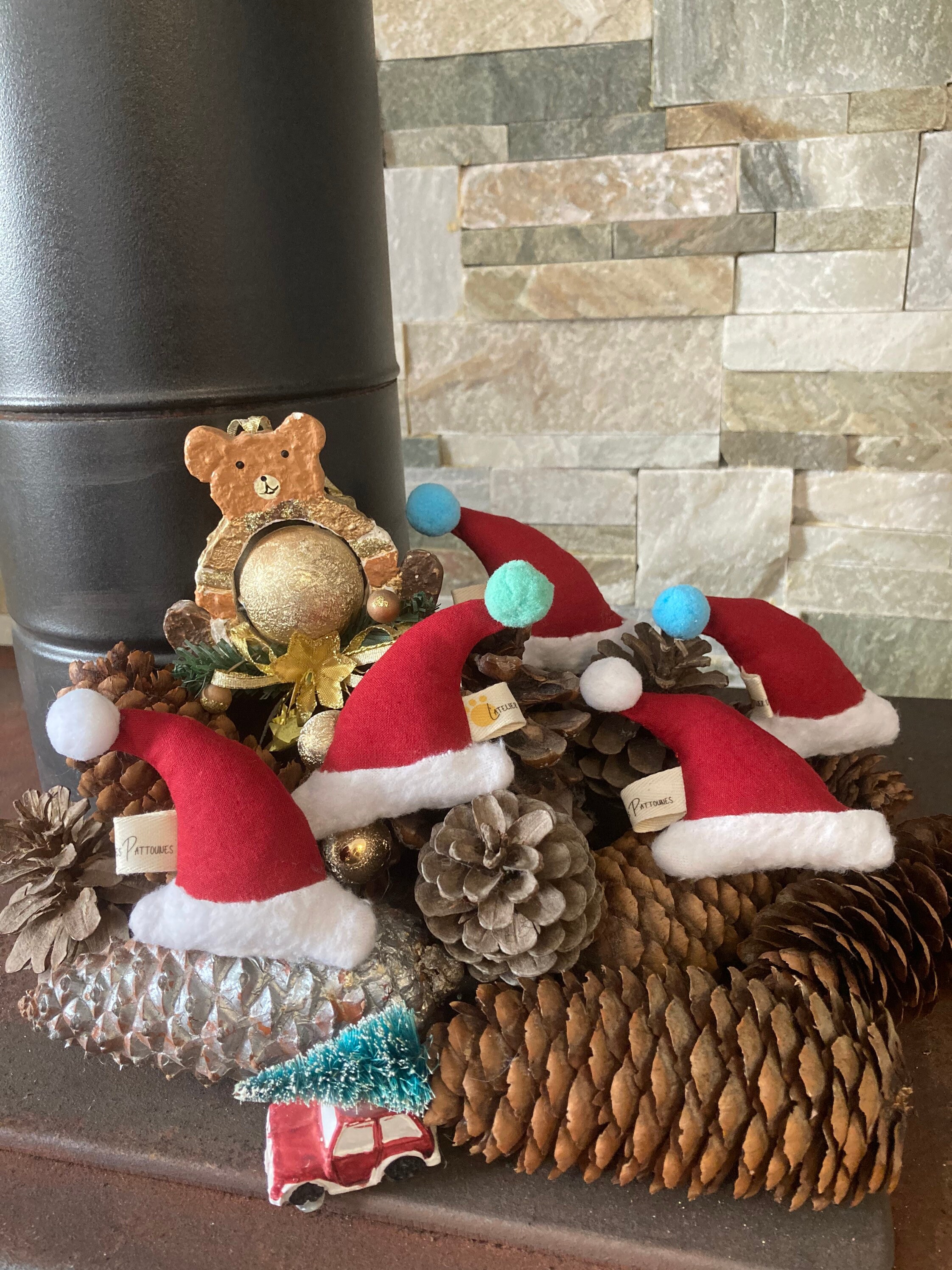 Jouet Pour Chat Chapeau Noël en Tissus