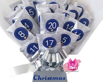 Advent Calendar - Chocolate Bouquet type - Calendar for Adults and Kids,sweets, chocolates, goodies and gifts