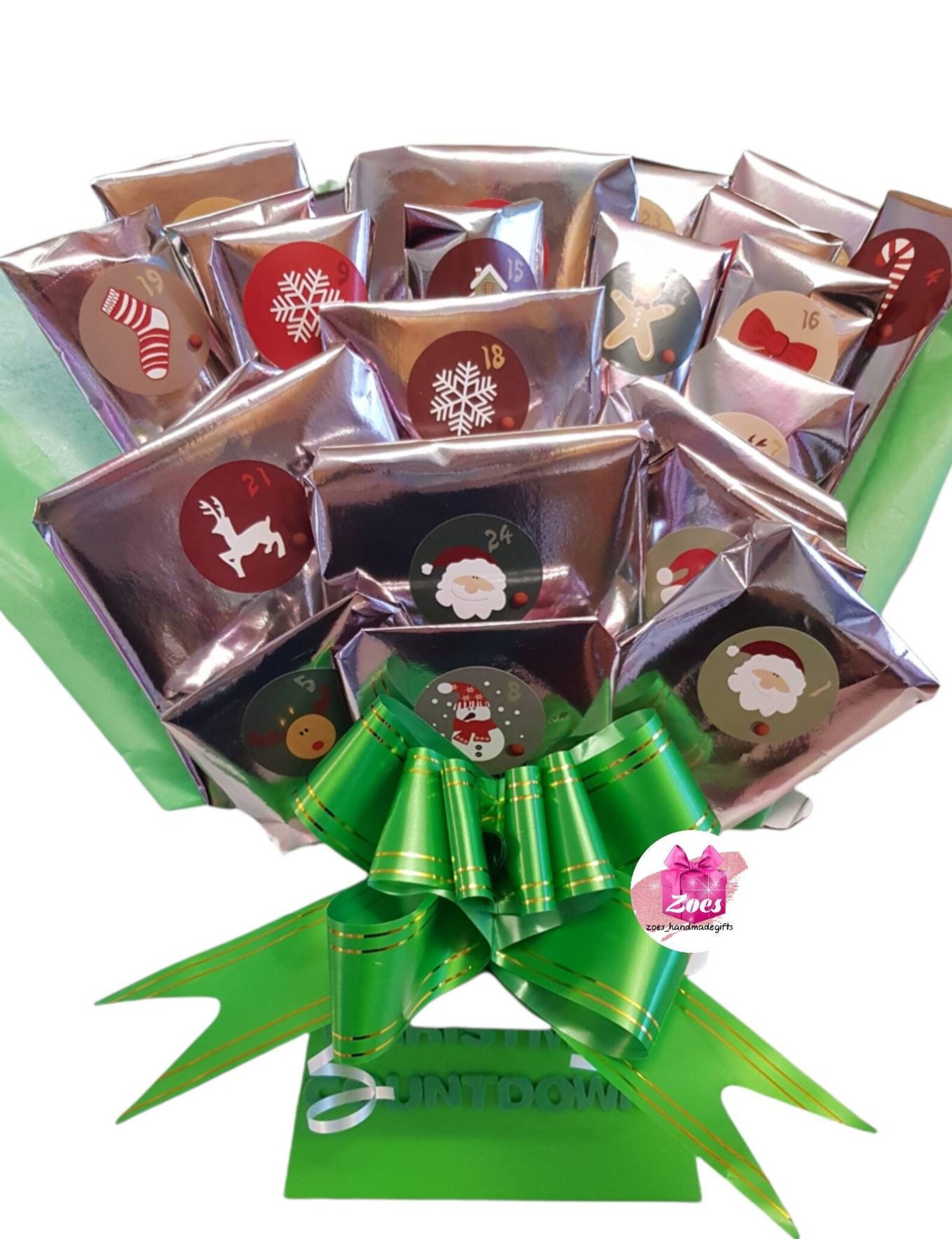 Advent Calendar Chocolate Bouquet Type Calendar for Adults Etsy UK