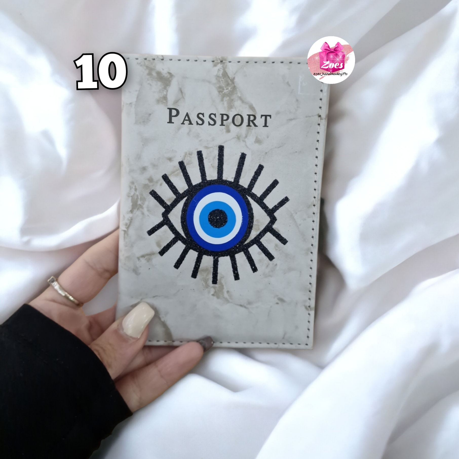 Designer Passport Cover - Evil Eyes