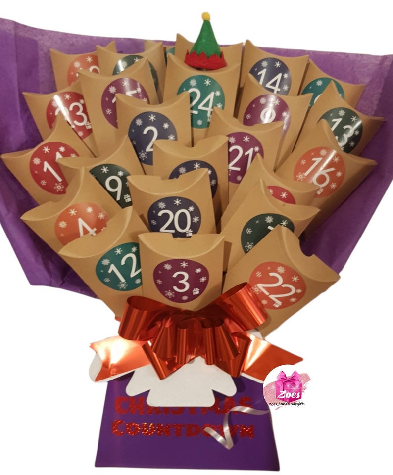 Advent Calendar Chocolate Bouquet Type Both for Kids and Etsy UK