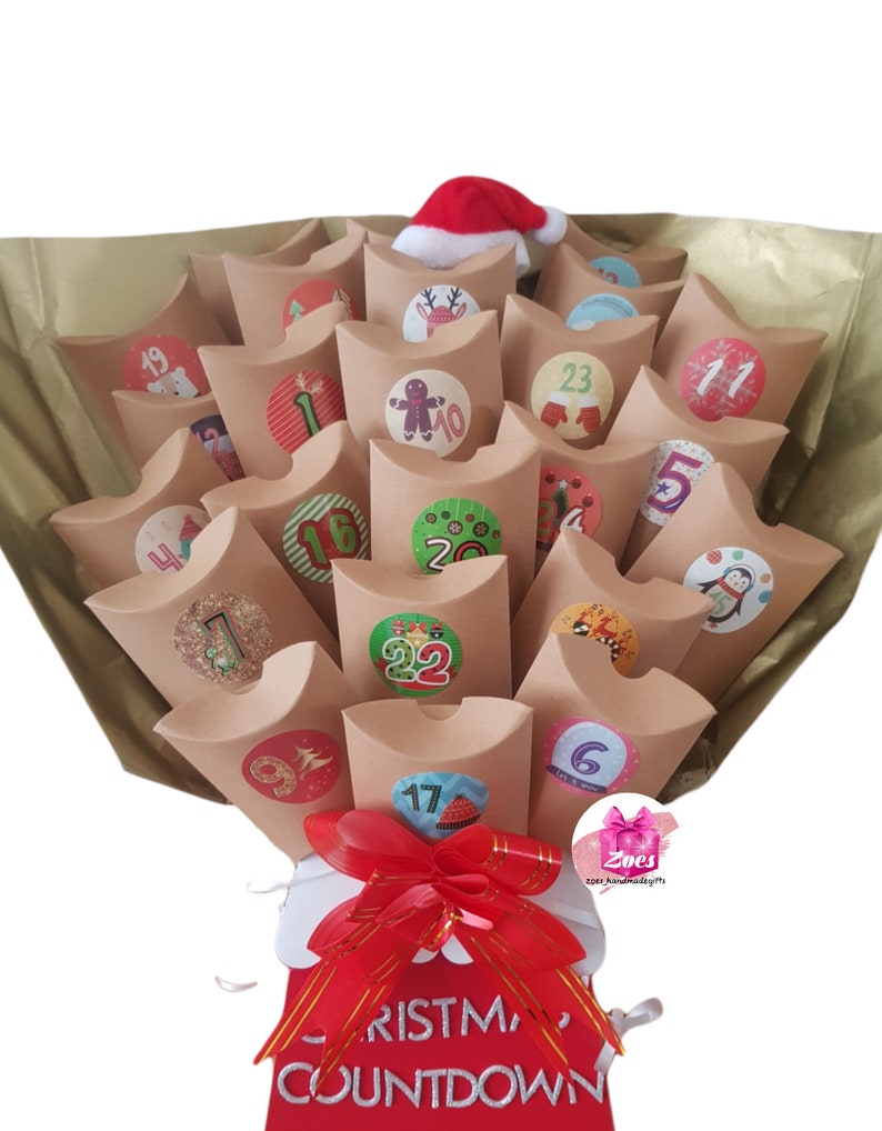 Advent Calendar Chocolate Bouquet Type Both for Kids and Etsy UK