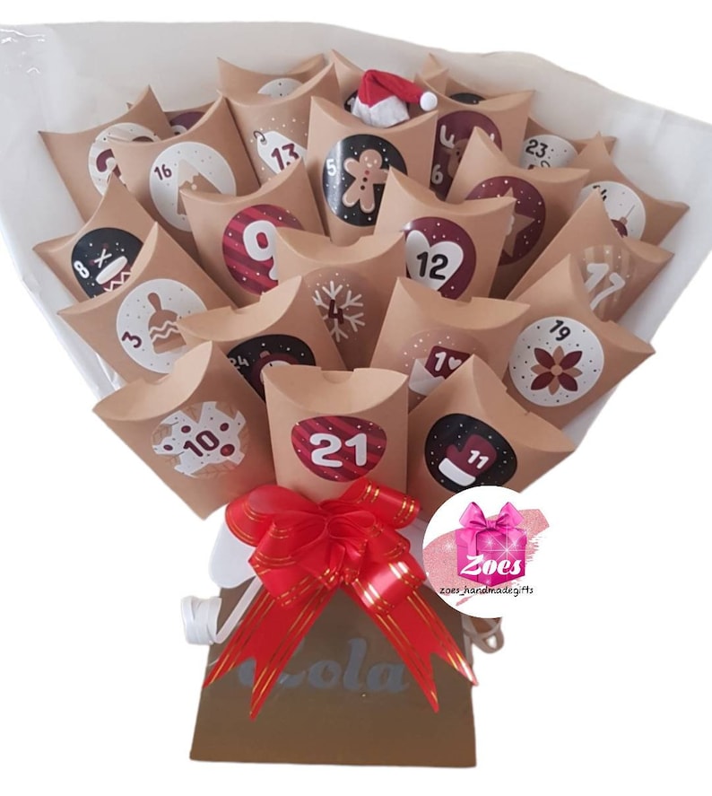 Advent Calendar Chocolate Bouquet Type Both for Kids and Etsy UK