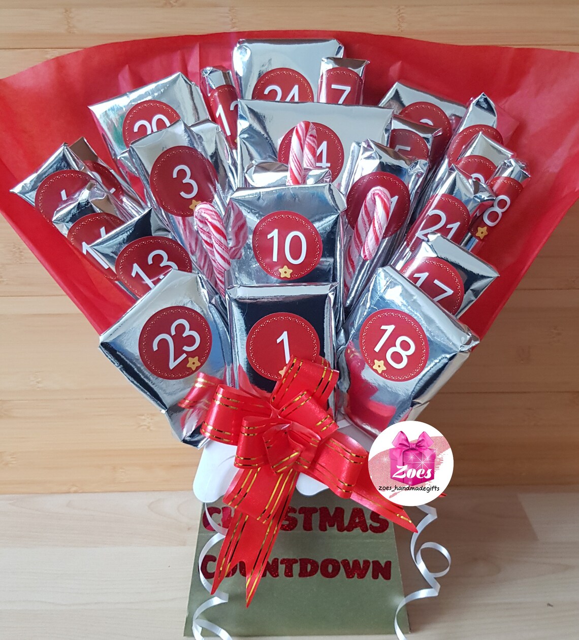 Advent Calendar Chocolate Bouquet Type Calendar for Adults Etsy UK