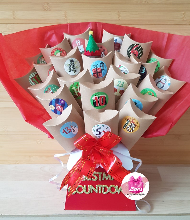 Advent Calendar Chocolate Bouquet Type Both for Kids and Etsy UK