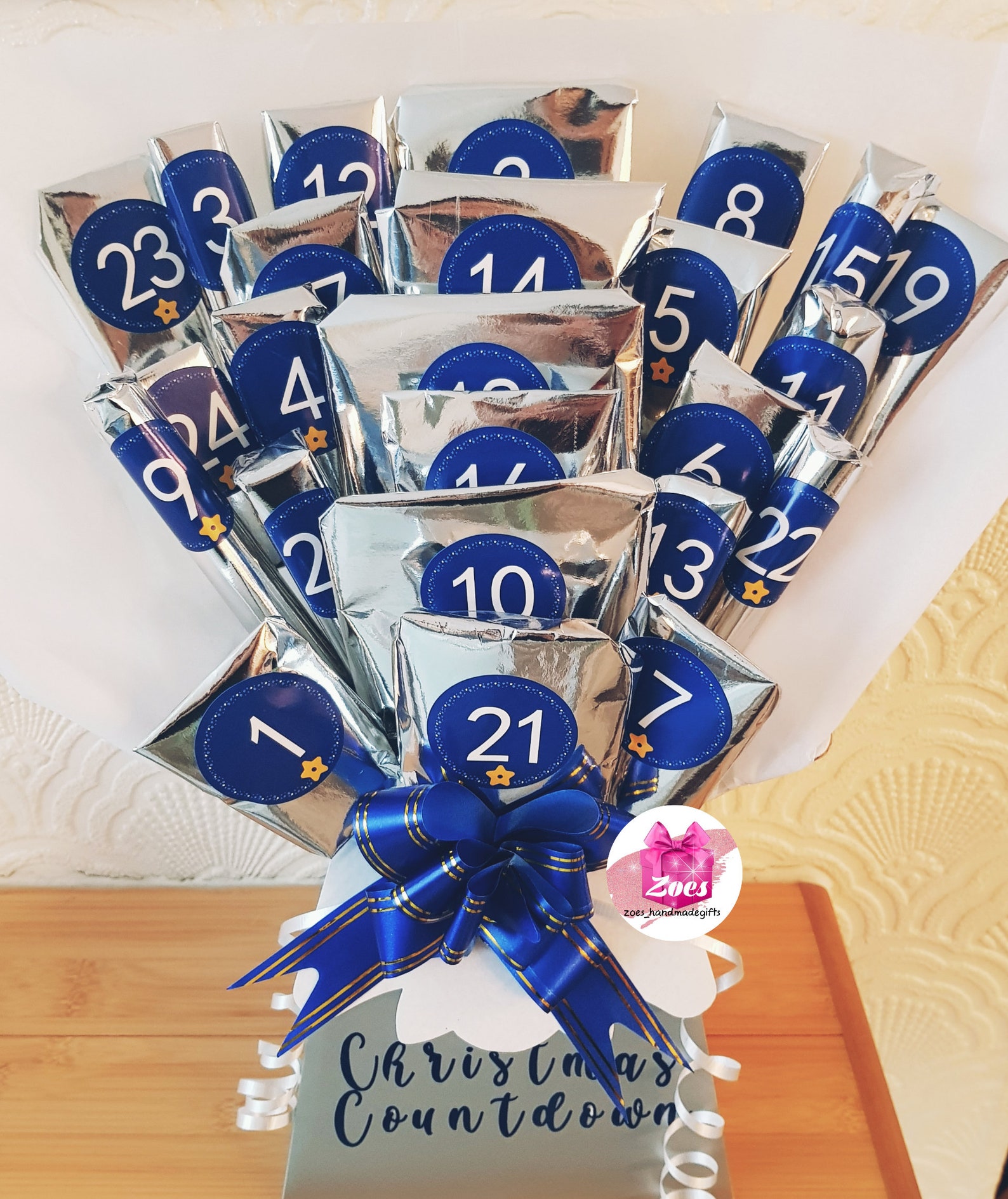 Advent Calendar Chocolate Bouquet Type Calendar for Adults Etsy UK