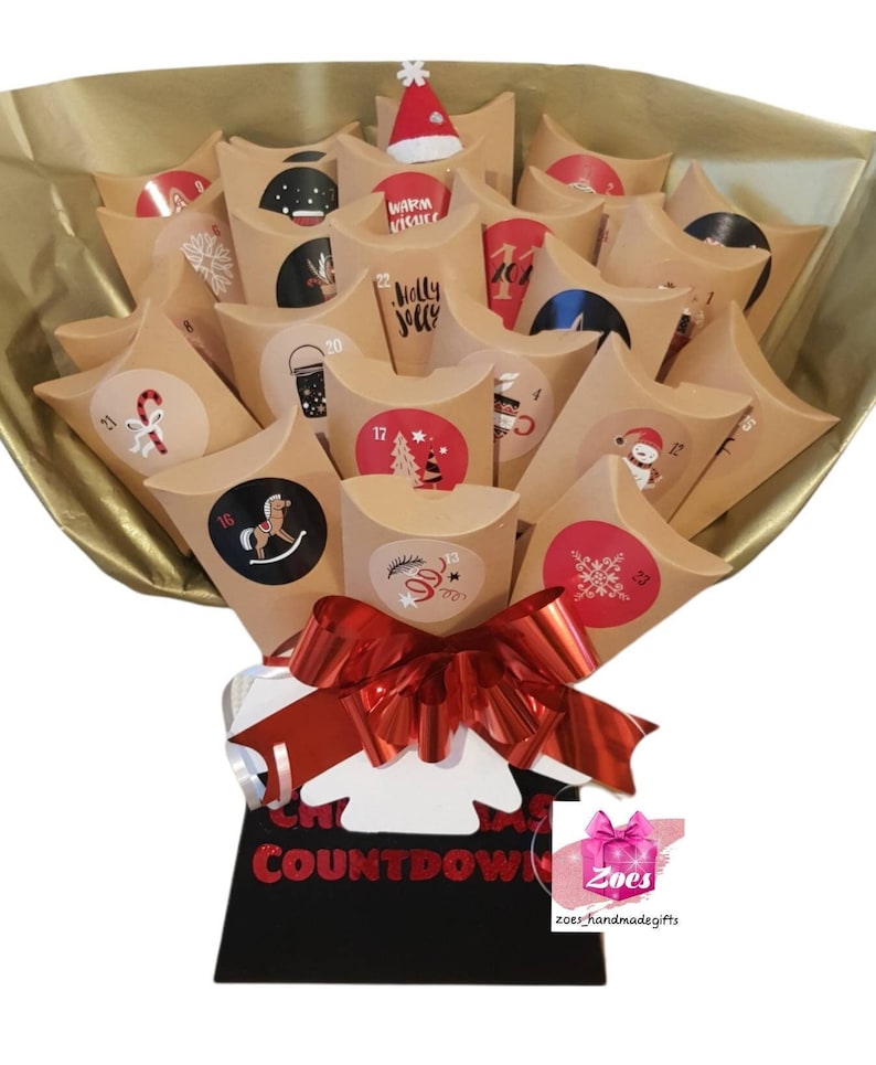 Advent Calendar Chocolate Bouquet Type Both for Kids and Etsy UK