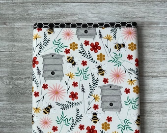 Bee Hive Book Sleeve | Fabric Book Sleeve | Tablet Cover