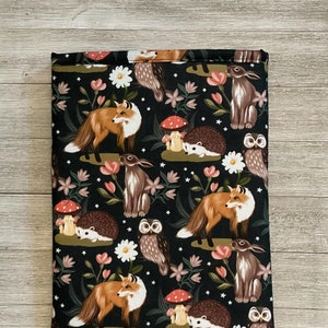Woodland Creatures Book Sleeve | Padded Book Sleeve | E-reader Cover