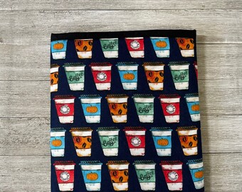 Coffee To Go Book Sleeve | Padded Book Sleeve | E-reader Cover