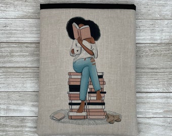 Book Stacks Book Sleeve (Blow Out)| Padded Book Sleeve | E-reader Cover