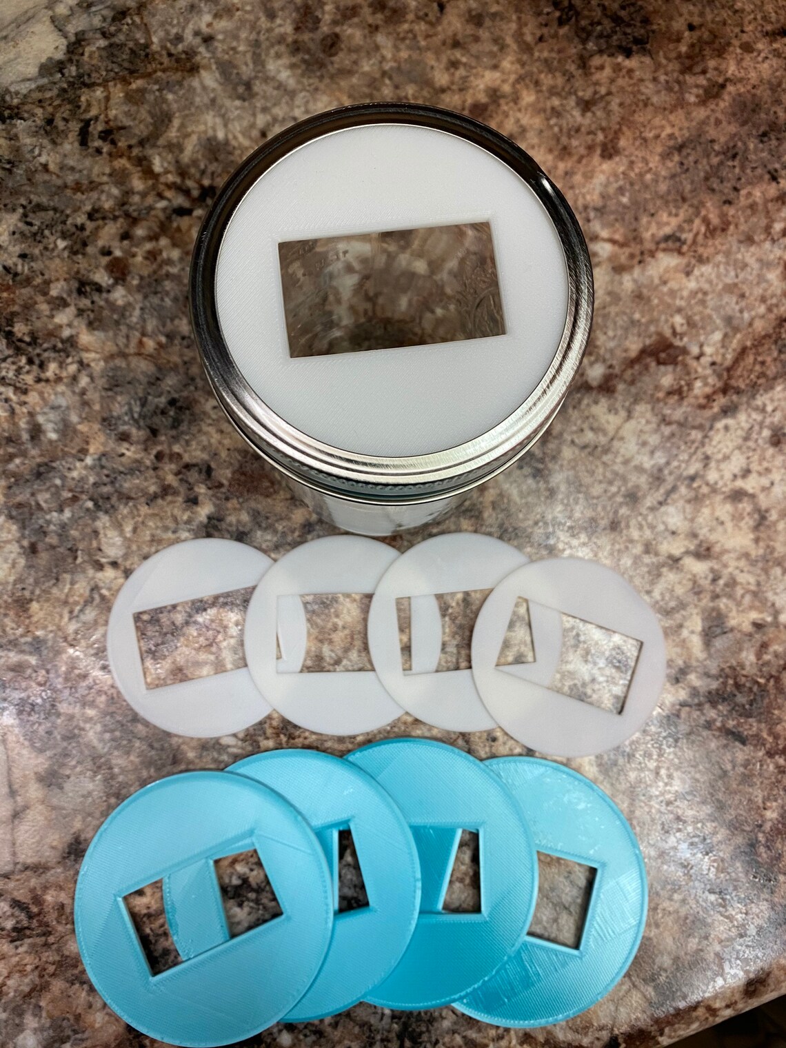 Hygrometer Mason Jar Lid 4 Pack Etsy