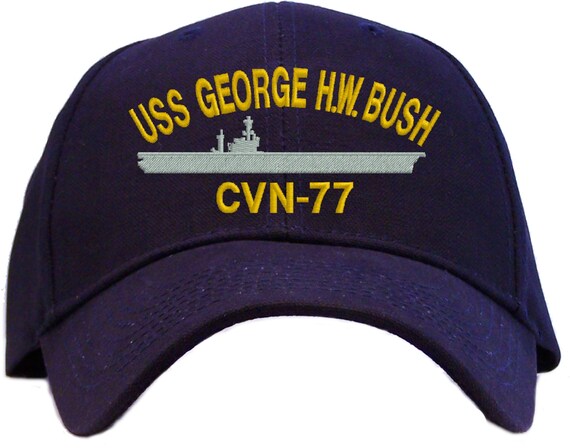 Personalized USS George H W Bush CVN-77 Embroidered Baseball Cap