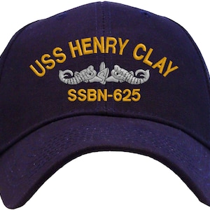 USS Henry Clay SSBN-625 Embroidered Baseball Cap | Great Gift for Veteran, Active Duty | Available in 3 Colors