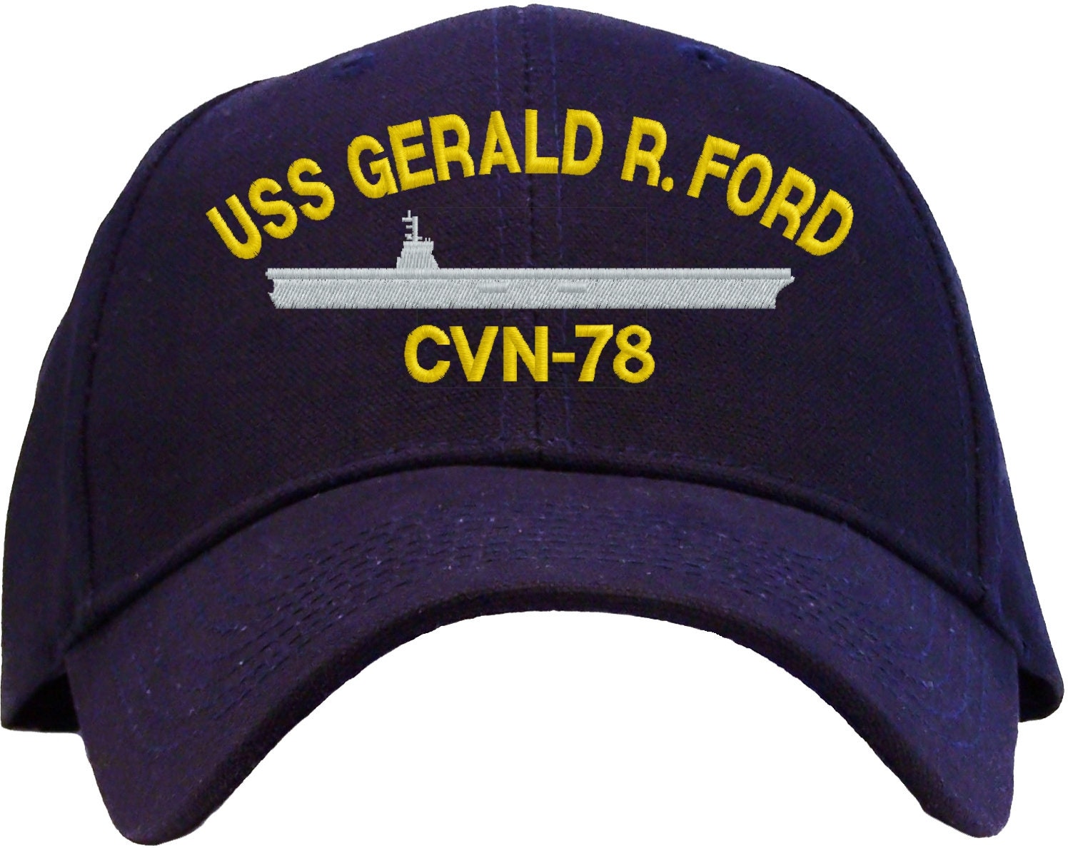 Personalized USS Gerald R Ford CVN-78 Embroidered Baseball Cap