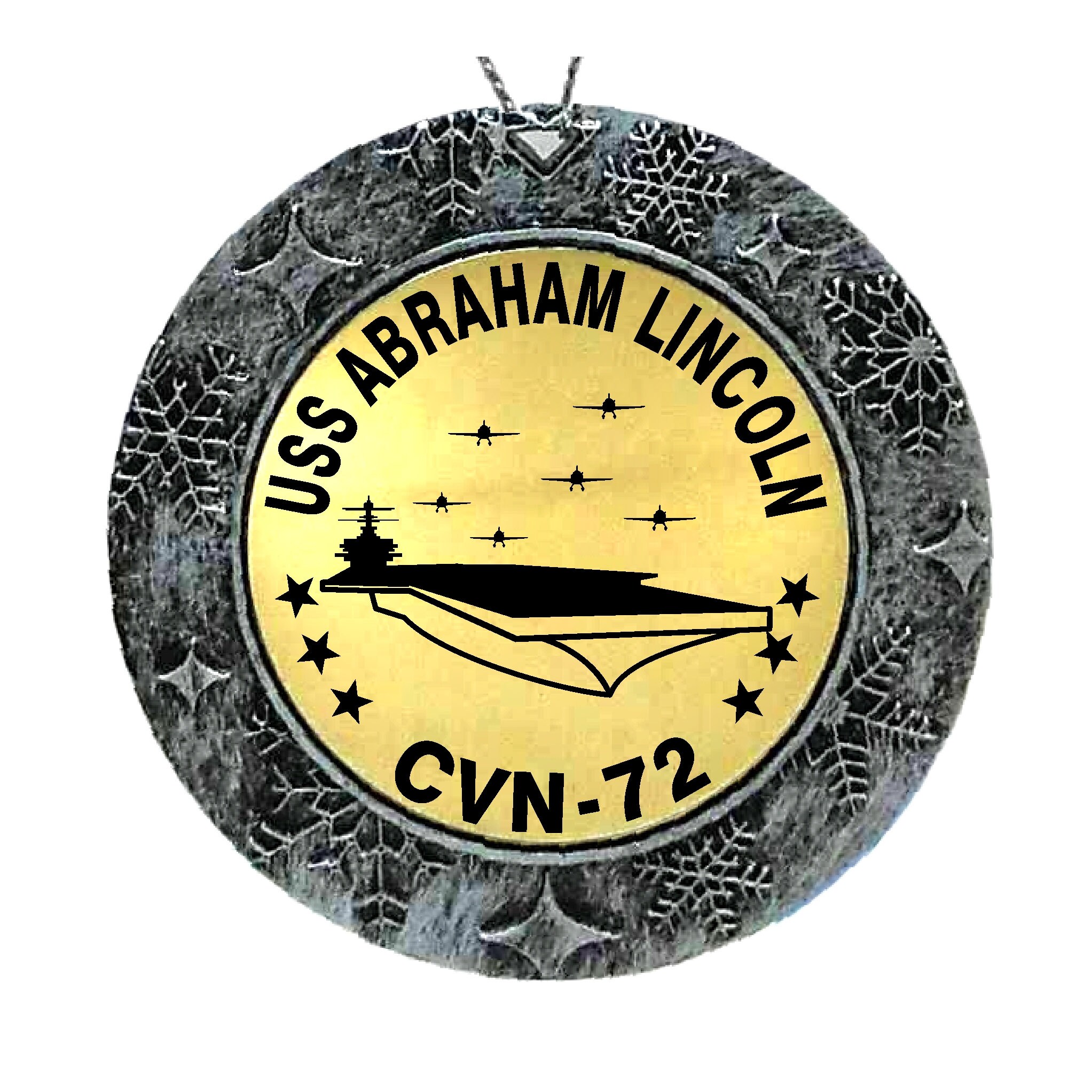USS Abraham Lincoln CVN-72 Christmas Ornament Laser Engraved | Etsy UK