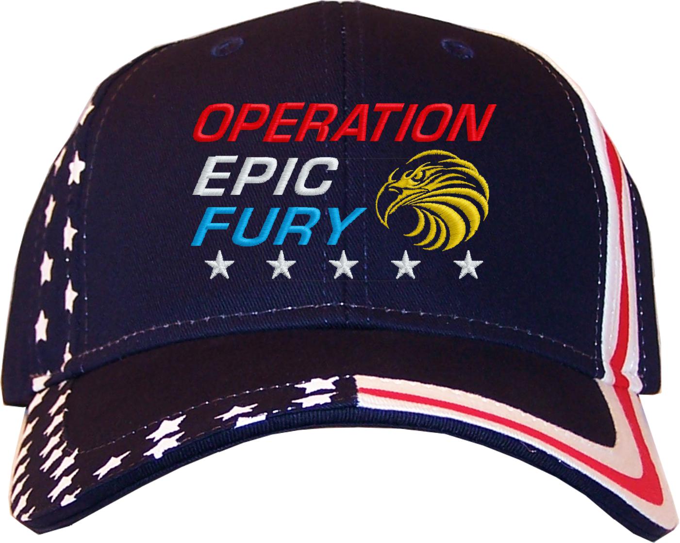 Operation Epic Fury Baseball Cap - Patriotic Military Cap, US