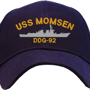 USS Momsen DDG-92 Embroidered Baseball Cap | Great Gift for Veteran, Active Duty | Available in 3 Colors