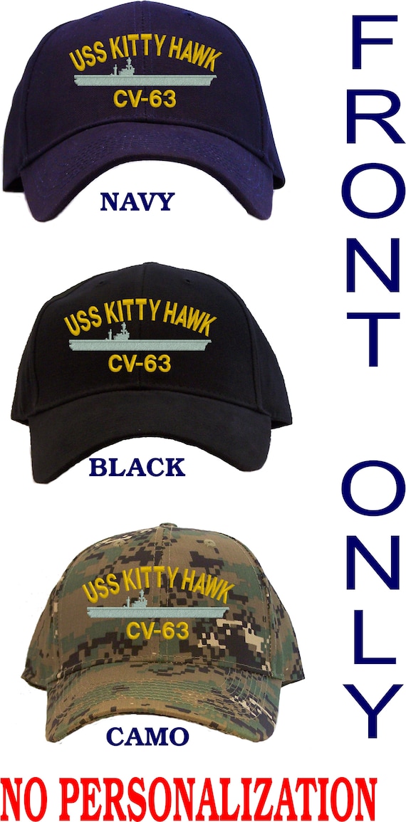 Personalized USS Kitty Hawk CV-63 Embroidered Baseball Cap
