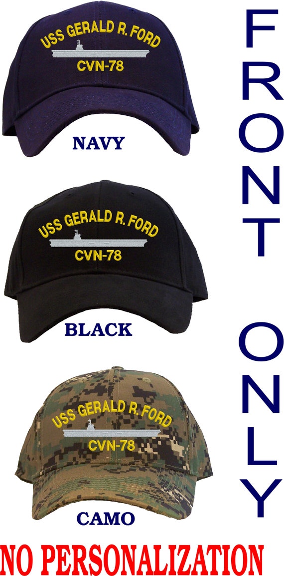 Personalized USS Gerald R Ford CVN-78 Embroidered Baseball Cap