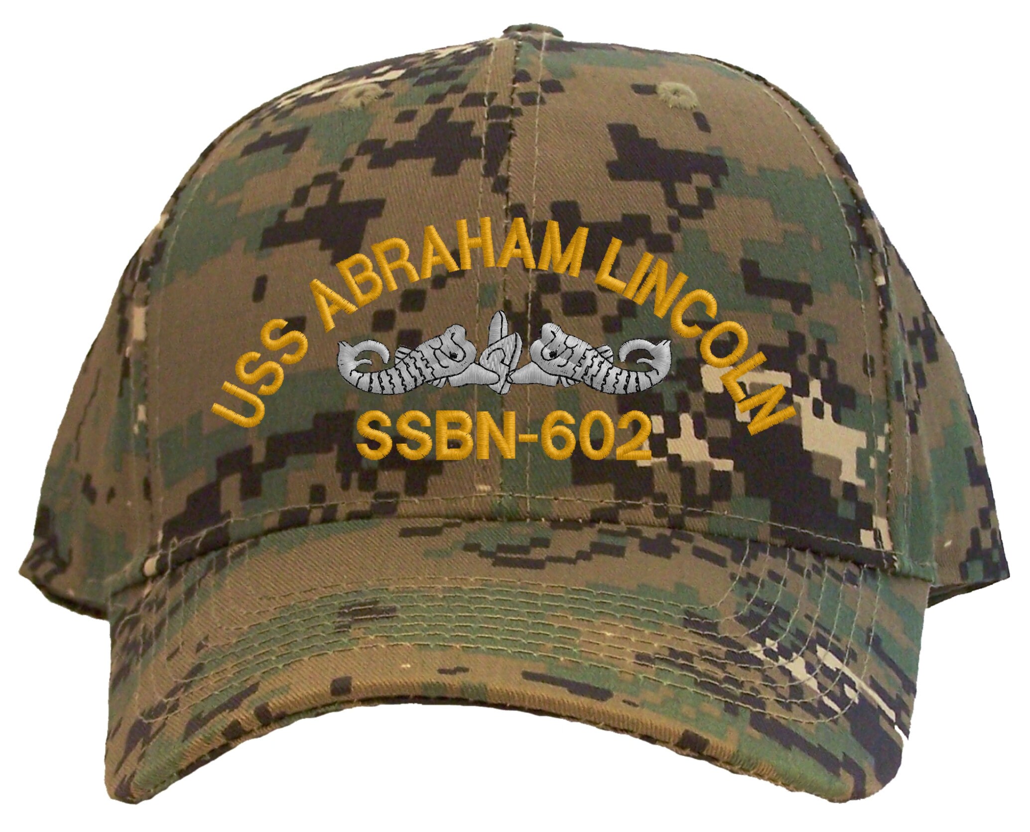 Cappello USS Abraham Lincoln SSBN-602 – Berretto Sottomarino Delfini FBM – Marina USA - Foto 6