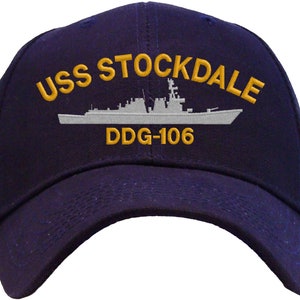 USS Stockdale DDG-106 Embroidered Baseball Cap | Great Gift for Veteran, Active Duty | Available in 3 Colors