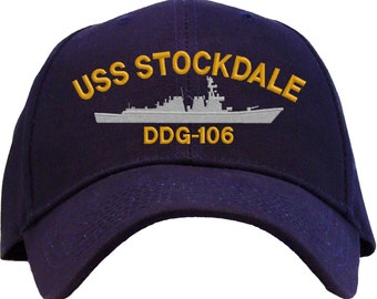 実物USS WARRIOR USS STOCKDALE キャップ 2点セット 実物USS WARRIOR
