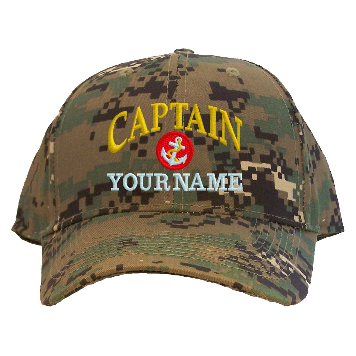 Personalized Captain Baseball Cap Embroidered With Your Choice of Name ...