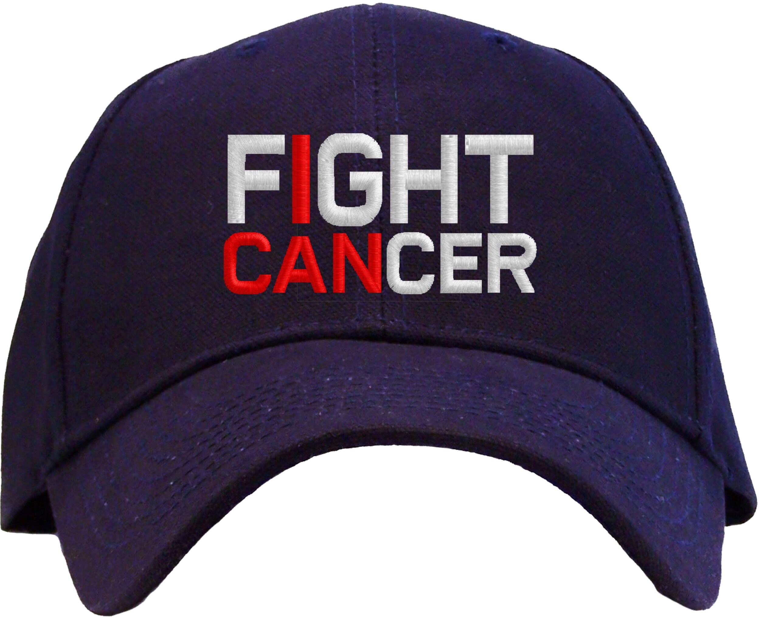 Dstressed Fght Cancer Embrodered Hat - Etsy - View #2
