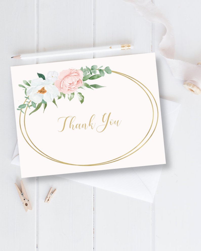 Oval Floral Frame Baby Shower Thank You NotesBaby Shower Thank You NotesSpringtime NotesFloral Thank You NotesBaby Shower Notes