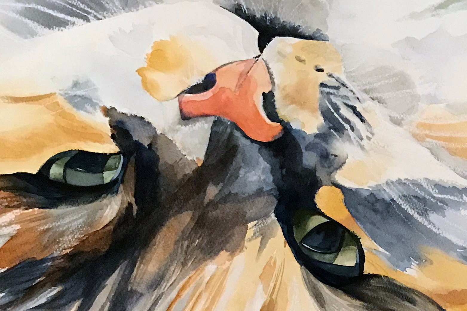 Calico Cat Original Watercolor Painting, One of a Kind Artwork, Signed ...