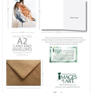 Bobwhite Quail Original Watercolor Note Cards, 4.25x5.5 Size, Blank